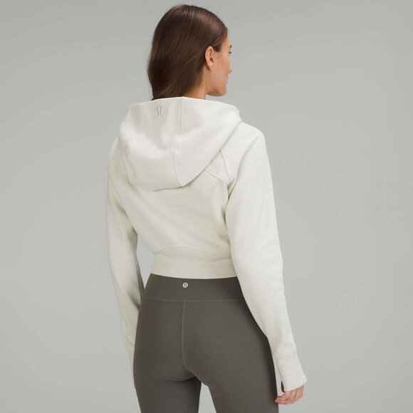 lululemon Bone Scuba Full-Zip Cropped Hoodie size 6 - Picture 2 of 14